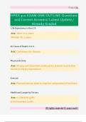 HPEX 310 EXAM ONE OUTLINE Questions  and Correct Answers&sol; Latest Update &sol;  Already Graded