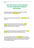 NSG 3800 EXAM 2 2026 UPDATED ACTUAL EXAM WITH CORRECT SOLUTIONS