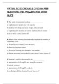 VIRTUAL SC ECONOMICS CP EXAM PREP QUESTIONS AND ANSWERS 2026 STUDY GUIDE
