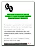 HMS 403 &ndash; Russia & the Balkans Exam Review 2025&sol;2026 &vert; Verified Q&A &vert; Diet&comma; Vodka&comma; Cupping&comma; Life Expectancy&comma; Borsch