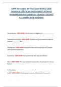 AAMI Restorative Art Final Exam Study Guide & Practice Test