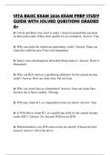 VITA BASIC EXAM 2026 EXAM PREP STUDY GUIDE WITH SOLVED QUESTIONS GRADED A&plus;