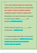 TCEQ CLASS D WATER OPERATOR LICENSE EXAM  NEWEST ACTUAL EXAM COMPLETE 180 QUESTIONS  AND CORRECT DETAILED ANSWERS &lpar;VERIFIED  ANSWERS&rpar; &vert;ALREADY GRADED A&plus;&vert;BRAND NEW&excl;&excl;