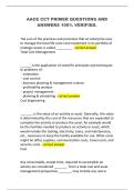 AACE CCT PRIMER QUESTIONS AND ANSWERS 100&percnt; VERIFIED&period;
