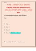TCFP Exam 2026-2027 ACTUAL EXAM WITH  COMPLETE QUESTIONS AND 100&percnt; CORRECT  DETAILED ANSWERS&vert;ALREADY GRADED A&plus;&vert;BRAND  NEW&excl;&excl;