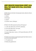 ARRT REGISTRY EXAM EXAM SCRIPT 2026 REAL TEST BANK WITH FULL SOLUTIONS VERIFIED