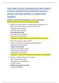 TOEIC PRACTICE Exam 100 QUESTIONS AND CORRECT  DETAILED ANSWERS FOR GUARANTEED SUCCESS &sol;  NEWEST 2025&sol;2026 GRADED A&plus;&vert;&vert;BRAND NEW  VERSION&excl;&excl; 