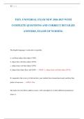 TEFL UNIVERSAL EXAM NEW 2026-2027 WITH  COMPLETE QUESTIONS AND CORRECT DETAILED  ANSWERS&comma; EXAMS OF NURSING