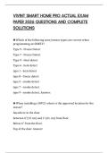 VIVINT SMART HOME PRO ACTUAL EXAM PAPER 2026 QUESTIONS AND COMPLETE SOLUTIONS