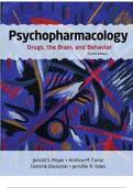 Psychopharmacology Drugs The Brain & Behavior 4th Edition Test Bank &ndash; Complete Study Resource for Students