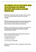 ART THERAPY ACTUAL EXAM SCRIPT&colon; HIGHVALUE QUESTIONS AND VERIFIED SOLUTIONS FROM CLINICAL SCENARIO SESSIONS 2026