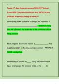 Texas LP-Gas dispensing exam&sol;2026-2027 Actual  Exam With Complete Questions And 100&percnt; Correct  Detailed Answers&vert;Already Graded A&plus;