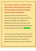 Texas Private Investigator Exam  2026-2027 ACTUAL  EXAM COMPLETE 500 QUESTIONS AND CORRECT  DETAILED ANSWERS &lpar;100&percnt;VERIFIED ANSWERS&rpar;  &vert;ALREADY GRADED A&plus;&vert;BRAND NEW&excl;&excl;