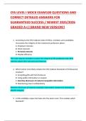 CFA LEVEL I MOCK EXAM100 QUESTIONS AND  CORRECT DETAILED ANSWERS FOR  GUARANTEED SUCCESS &sol; NEWEST 2025&sol;2026  GRADED A&plus;&vert;&vert;BRAND NEW VERSION&excl;&excl; 