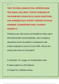TNCC 9TH REAL EXAM ACTUAL VERIFIED EXAM  TEST BANK &vert; INCLUDES 3 TESTED VERSIONS OF  THE EXAM WITH 50 MULTIPLE CHOICE QUESTIONS  AND ANSWERS EACH &sol;EXPERT VERIFIED DETAILED  ANSWERS &vert; GUARANTEED PASS &sol; ALREADY  GRADED A&plus;
