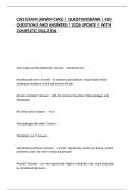 CWS EXAM &lpar;ABWM CWS&rpar; &vert; QUESTIONSBANK &vert; 420 QUESTIONS AND ANSWERS &vert; 2026 UPDATE &vert; WITH COMPLETE SOLUTION