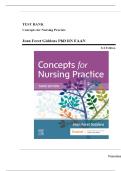 Test Bank -  Concepts for Nursing Practice 3rd Edition by Giddens &vert; ISBN-9780323581936 &vert; All Chapters&period;