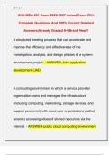 UNA MBA 601 Exam 2026-2027 Actual Exam With  Complete Questions And 100&percnt; Correct Detailed  Answers&vert;Already Graded A&plus;&vert;Brand New&excl;&excl;