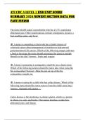 ATI CBC A LEVEL 1 END UNIT SCORE SUMMARY 2026 NEWEST SECTION DATA FOR FAST FINISH