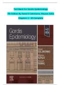 Test Bank For Gordis Epidemiology 7th Edition By David D Celentano&semi; Moyses Szklo Chapters 1 - 20 Complete