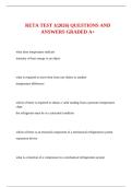 RETA TEST 1&lpar;2026&rpar; QUESTIONS AND ANSWERS GRADED A&plus;