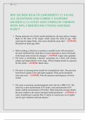BSN 246 HESI Health Assessment V1 Exam Answers &ndash; Complete 105 Q&A Guide &lpar;Graded A&plus;&rpar;