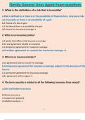Florida General Lines Agent Exam questions