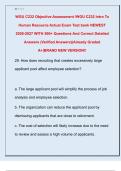 WGU C232 Objective Assessment &sol;WGU C232 Intro To  Human Resource Actual Exam Test bank NEWEST  2026-2027 WITH 500&plus; Questions And Correct Detailed  Answers &lpar;Verified Answers&rpar;&vert;Already Graded  A&plus;&vert;BRAND NEW VERSION&excl;&excl;