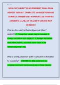 WGU C427 OBJECTIVE ASSESSMENT FINAL EXAM  NEWEST 2026-2027 COMPLETE 300 QUESTIONS AND  CORRECT ANSWERS WITH RATIONALES &lpar;VERIFIED  ANSWERS&rpar; &vert;ALREADY GRADED A&plus;&vert;BRAND NEW  VERSION&excl;&excl;