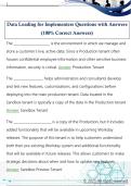 Data Loading for Implementers Questions with Answers  &lpar;100&percnt; Correct Answers&rpar;
