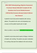 WGU C805 Pathophysiology Objective Assessment  Final Exam Newest 2026-2027 Complete All 100  Questions And Correct Detailed Answers  &lpar;100&percnt;Verified Answers&rpar; &vert;Already Graded A&plus;&vert;Brand  New Version&excl;&excl;
