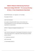 NUR2513 Maternal-Child Nursing Actual Final Exam - Rasmussen College  &vert; Pre-Licensure Nursing &vert; Comprehensive Study Guide