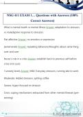 NSG 411 EXAM 1&period;&period;&period; Questions with Answers &lpar;100&percnt;  Correct Answers&rpar;