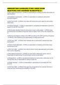 AMMUNITION HANDLERS STUDY GUIDE EXAM QUESTIONS AND ANSWERS GUARANTEE A&plus;