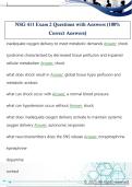 NSG 411 Exam 2 Questions with Answers &lpar;100&percnt;  Correct Answers&rpar; 