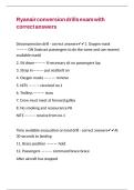 Ryanair conversion drills exam with correct answers