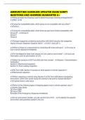 AMMUNITION HANDLERS UPDATED EXAM SCRIPT QUESTIONS AND ANSWERS GUARANTEE A&plus;