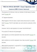 NSG 411 FINAL REVIEW - Exam 3 Questions with  Answers &lpar;100&percnt; Correct Answers&rpar; 