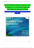 Test Bank- Ham's Primary Care Geriatrics&colon; A Case-Based Approach 7th Edition &lpar; Gregg A&period; Warshaw&comma; 2021&rpar;