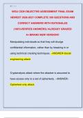 WGU C839 OBJECTIVE ASSESSMENT FINAL EXAM  NEWEST 2026-2027 COMPLETE 300 QUESTIONS AND  CORRECT ANSWERS WITH RATIONALES  &lpar;100&percnt;VERIFIED ANSWERS&rpar; &sol;ALREADY GRADED  A&plus;&sol;BRAND NEW VERSION&excl;&excl;