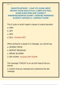 RADIOTELEPHONY - CAAP CPL EXAM &comma;MOST  RECENT EXAM 2026 ACTUAL COMPLETE REAL  EXAM QUESTIONS AND CORRECT  ANSWERS&vert;&vert;VERIFIED EXAM&excl;&excl;&excl; &lpar;VERIFIED ANSWERS&rpar;  ALREADY GRADED A&plus; &vert; NEWEST EXAM&excl;&excl; 