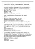 IAP301 EXAM FINAL QUESTIONS AND ANSWERS