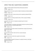 IAP301 TRUE ONLY QUESTIONS & ANSWERS