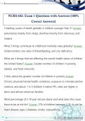 NURS 642&colon; Exam 1 Questions with Answers &lpar;100&percnt;  Correct Answers&rpar;