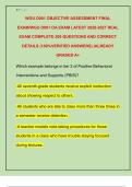 WGU D001 OBJECTIVE ASSESSMENT FINAL  EXAM&sol;WGU D001 OA EXAM LATEST 2026-2027 REAL  EXAM COMPLETE 200 QUESTIONS AND CORRECT  DETAILS &lpar;100&percnt;VERIFIED ANSWERS&rpar; &vert;ALREADY  GRADED A&plus;