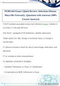 NURS 642 Exam 2 Quick Review&colon; Infectious Disease&period;  Maryville University&period; Questions with Answers &lpar;100&percnt;  Correct Answers&rpar;