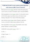 NURS 642 EXAM 2 review and key points Questions  with Answers &lpar;100&percnt; Correct Answers&rpar; 