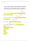 AQA A-LEVEL BIOLOGY 2026 NEWEST COMPLETE  QUESTIONS AND ANSWERS ALREADY GRADED A&plus;
