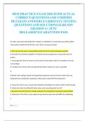 HESI PRACTICE EXAM 2026 WITH ACTUAL  CORRECT QUESTIONS AND VERIFIED  DETAILED ANSWERS &vert;CURRENTLY TESTING  QUESTIONS AND SOLUTIONS&vert;ALREADY  GRADED A&plus; &vert;JUST  RELEASED&excl;&excl;&vert;GUARANTEED PASS 