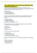 CSFA COMPREHENSIVE EXAM UPDATED QUESTIONS AND ANSWERS GUARANTEE A&plus;